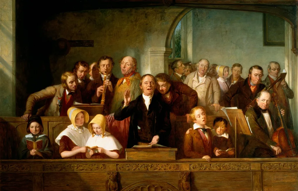 Village Choir, by Thomas Webster, oil, 1847