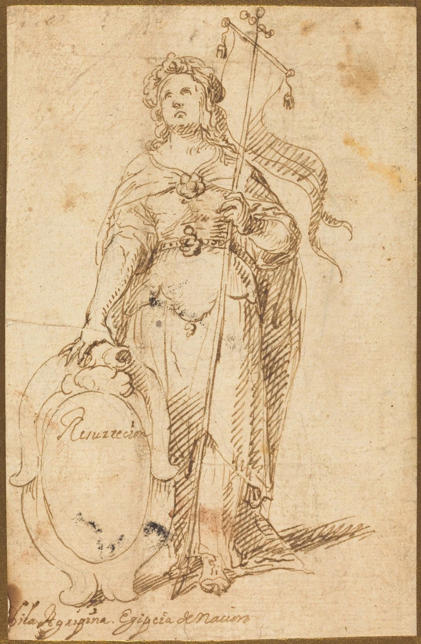 Egyptian Sibyl, detail