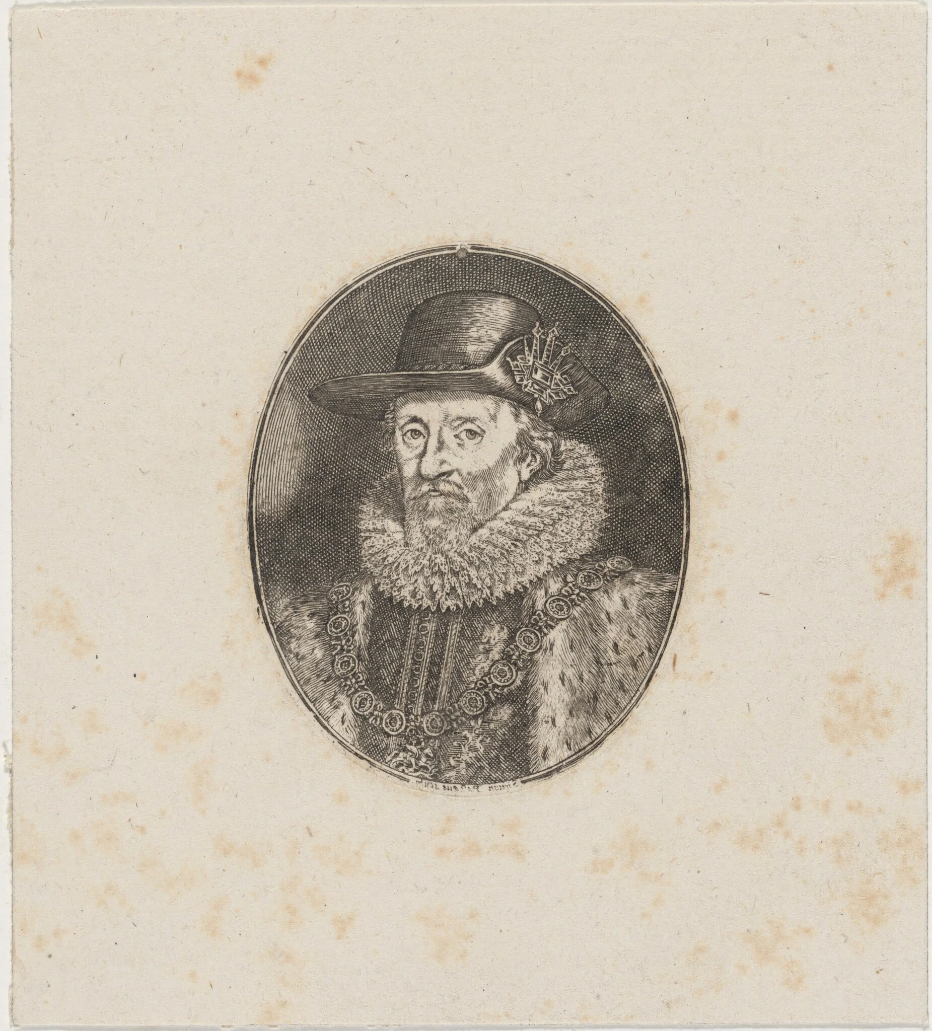 James I, King of England, detail