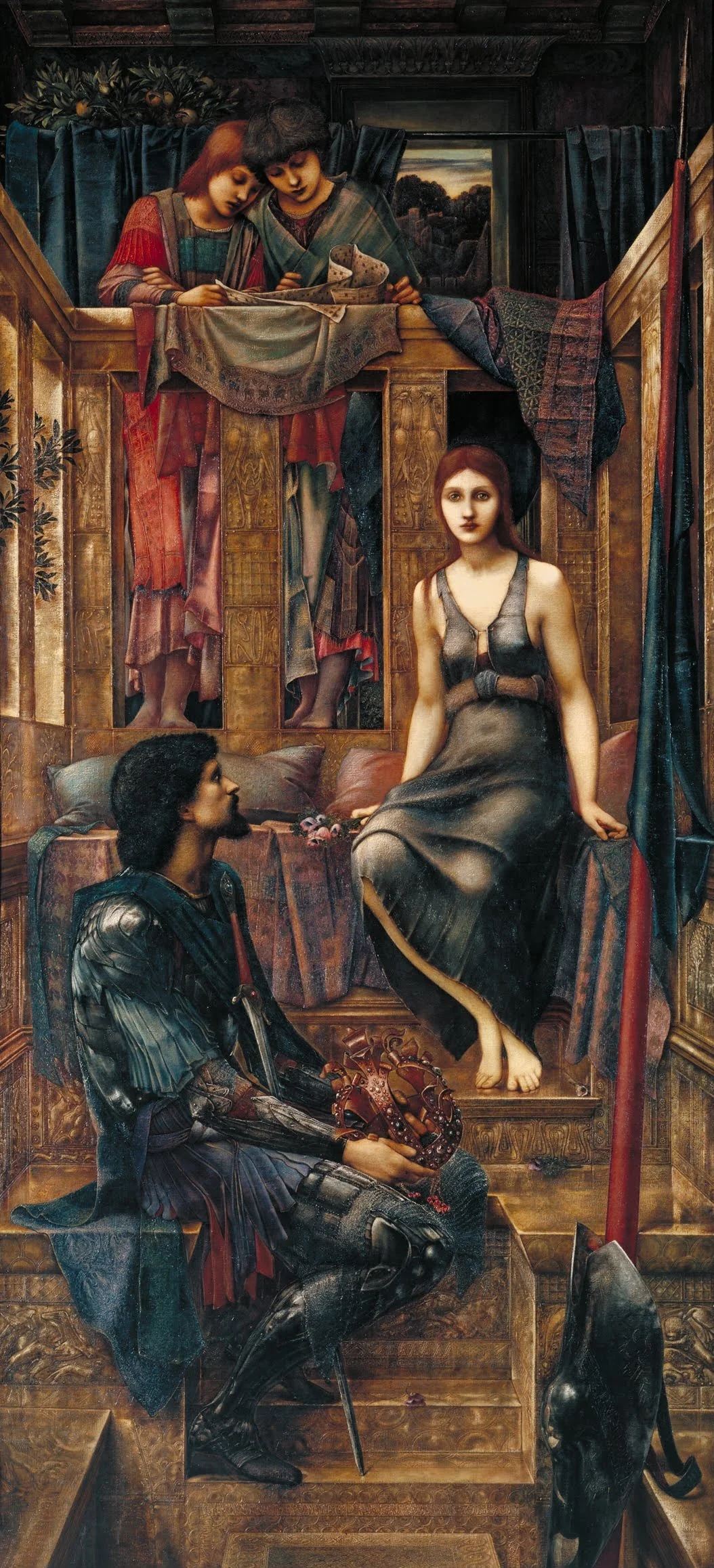 King Cophetua and the Beggar Maid, detail