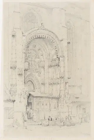 Prague Cathedral, by Samuel Prout, 1783