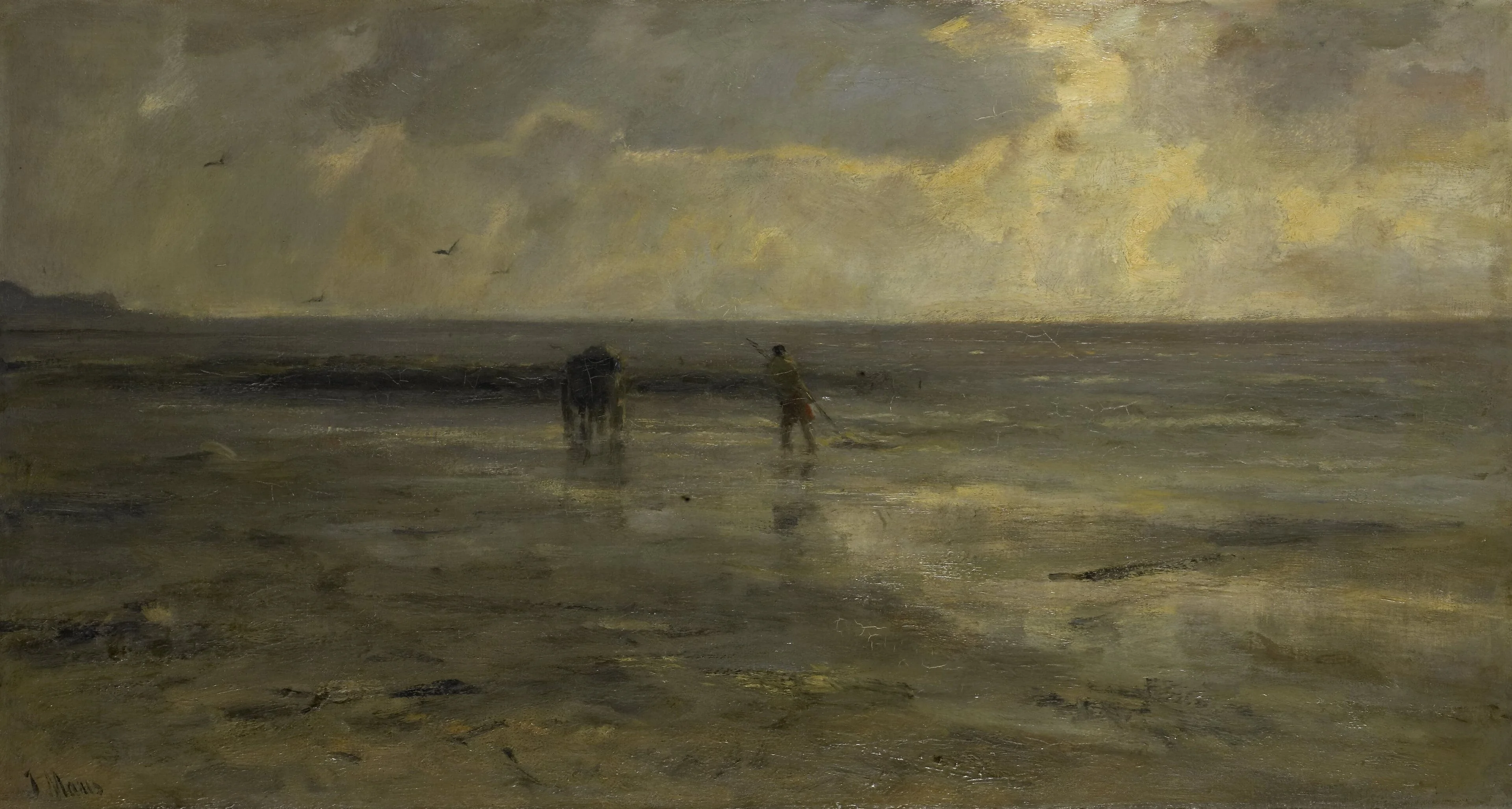 Beach at evening, detail
