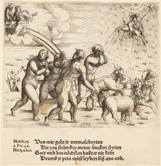 The Last Judgment, by Augustin Hirschvogel, ink, 1549