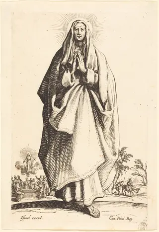 The Virgin, by Jacques Callot, ink, 1631