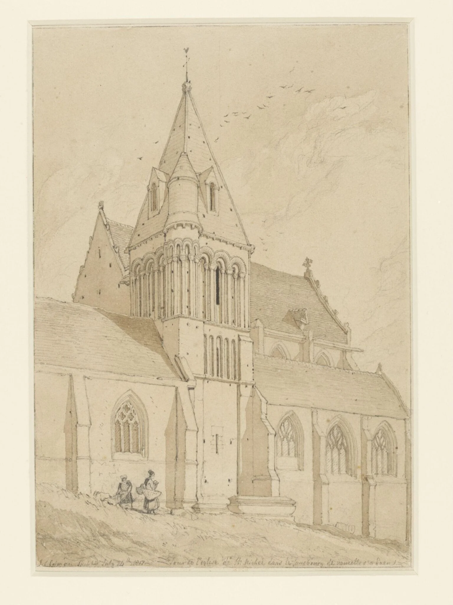 Church of St Michel, Vaucelles, near Bayeux, detail