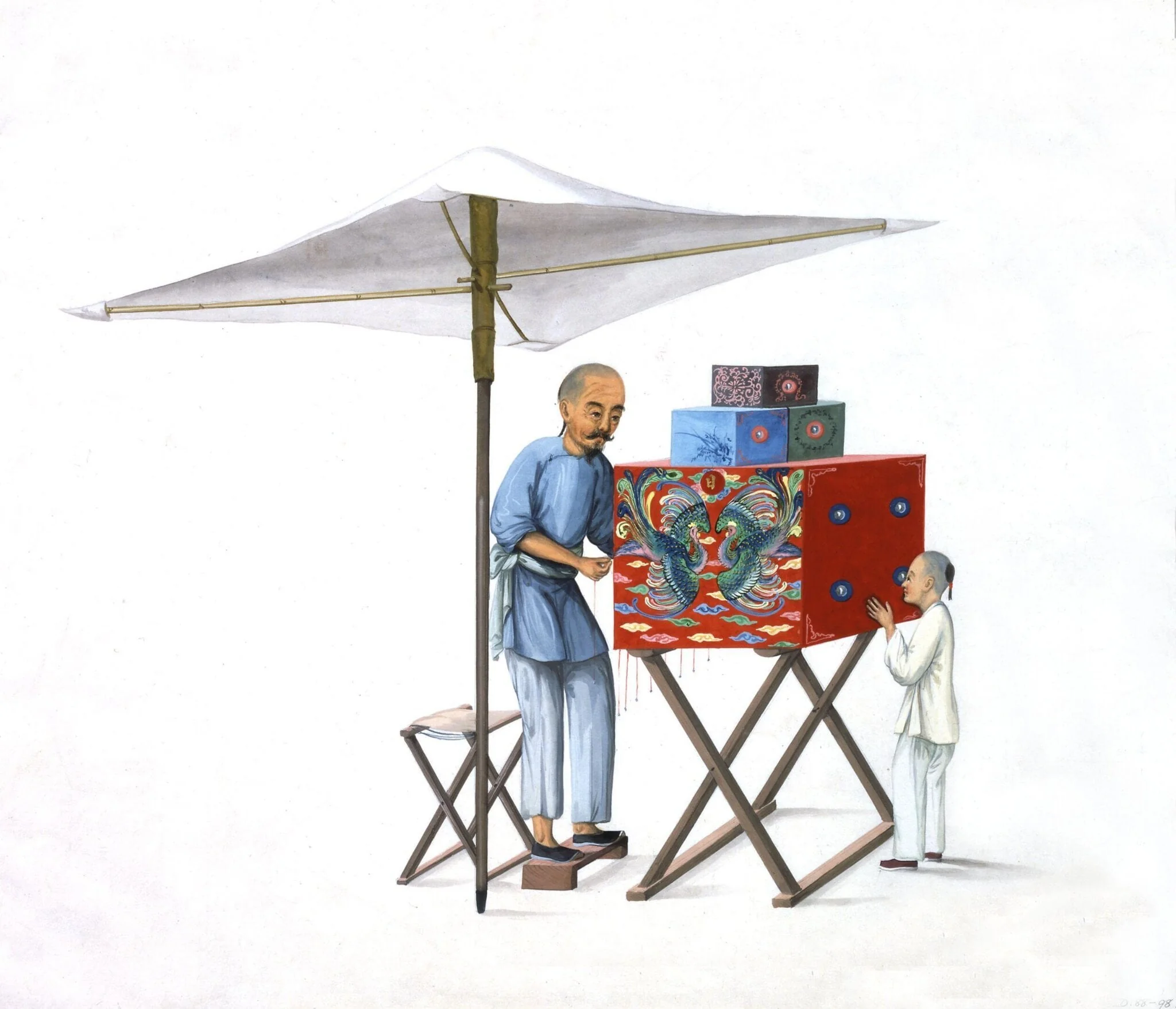 A Peep Show, detail