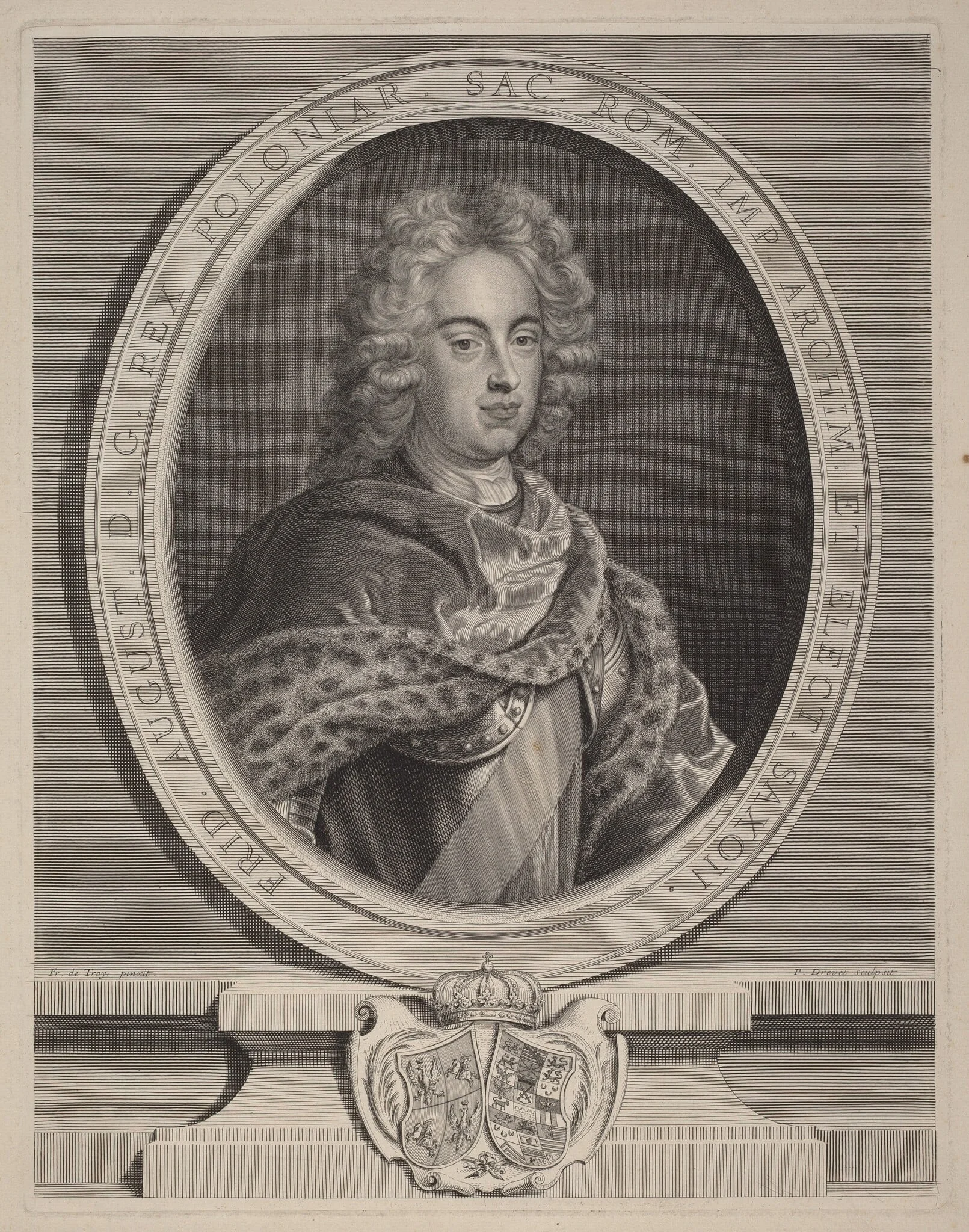 Frédéric Auguste III, roi de Pologne, detail