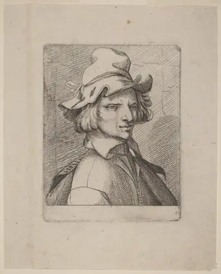 Self-Portrait, by Jean de Saint-Igny, ink, 1610