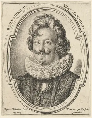 Paolo Giordano Orsini II, by Ottavio Leoni, ink, 1604