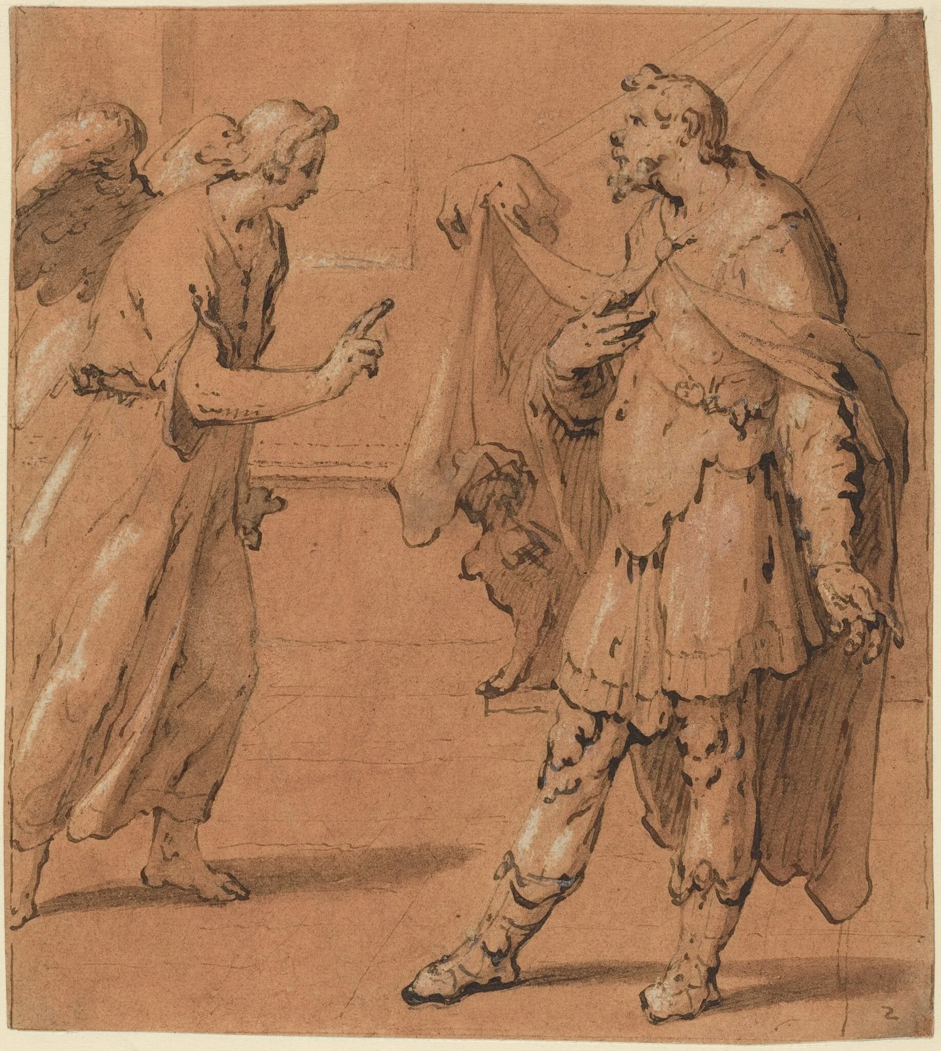 The Angel Appearing to the Centurion Cornelius, detail