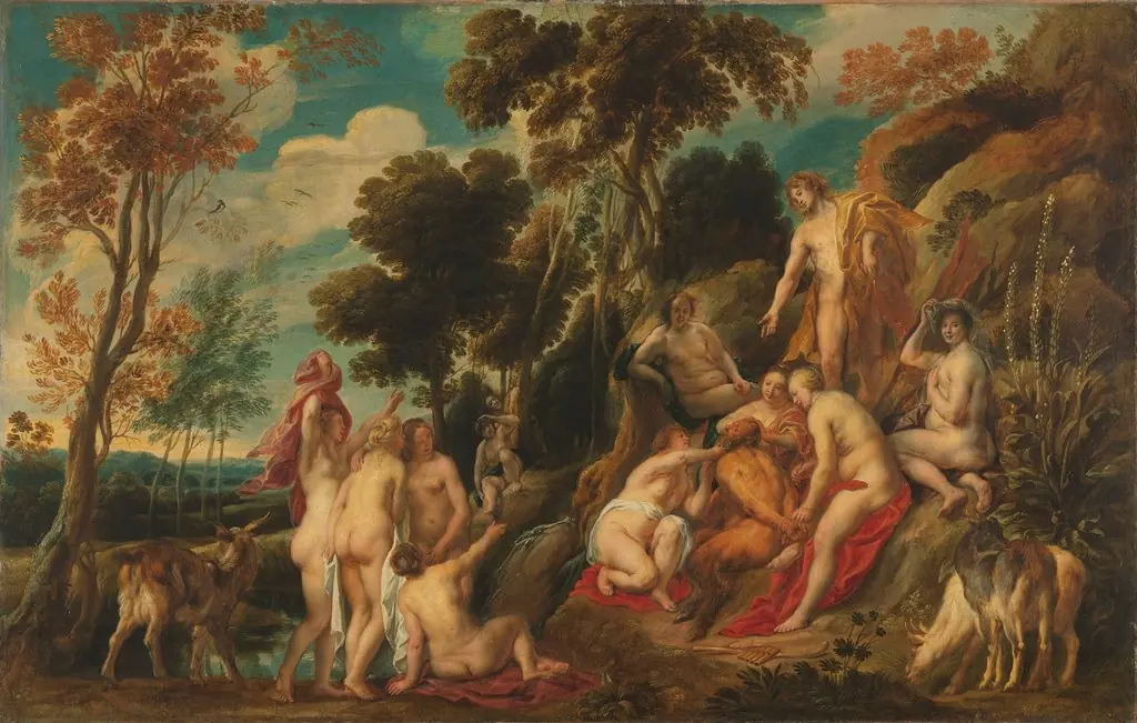 Marsyas punished by the Muses, by Jacob Jordaens, oil, 1635