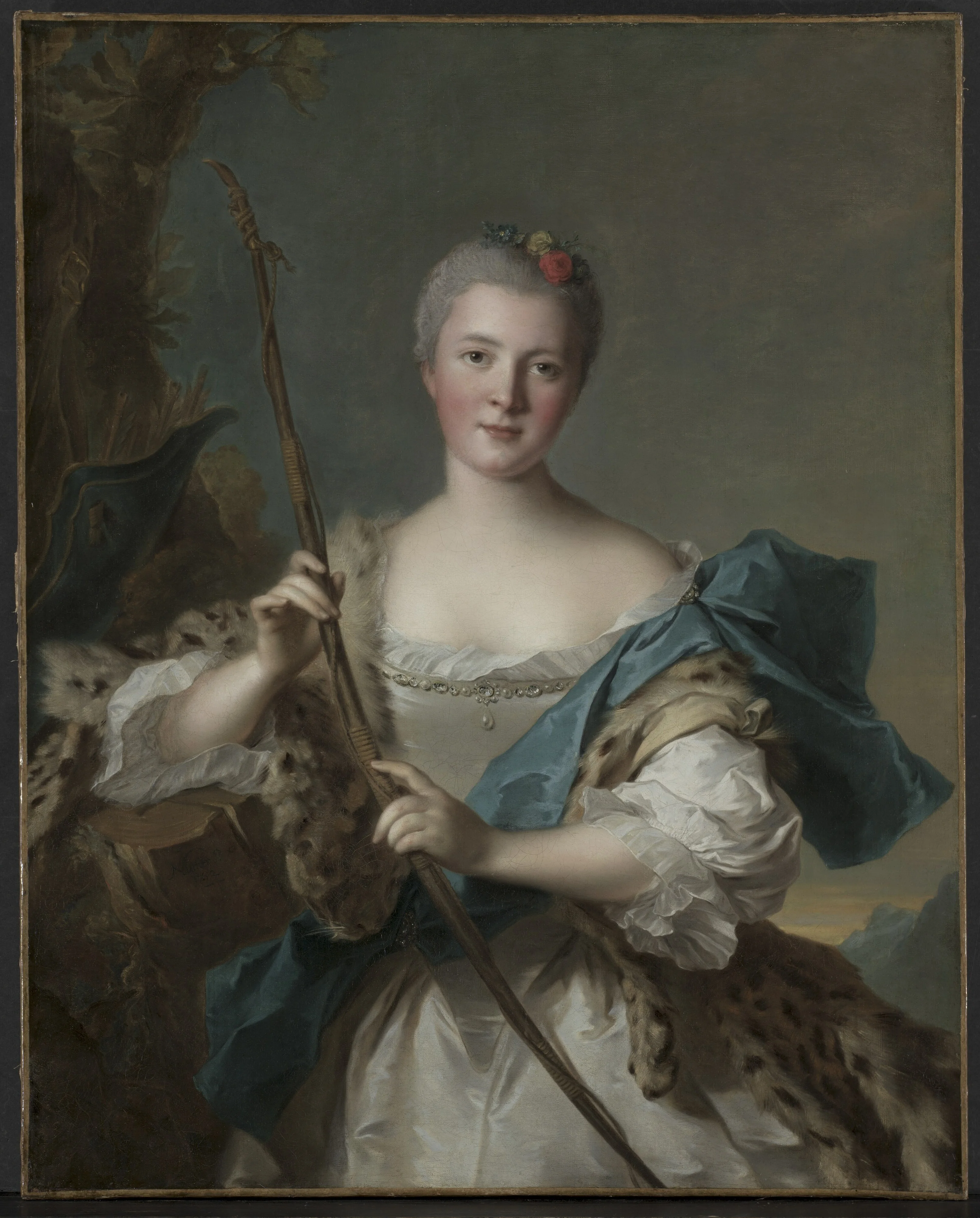 Portrait of a Woman as Diana, detail