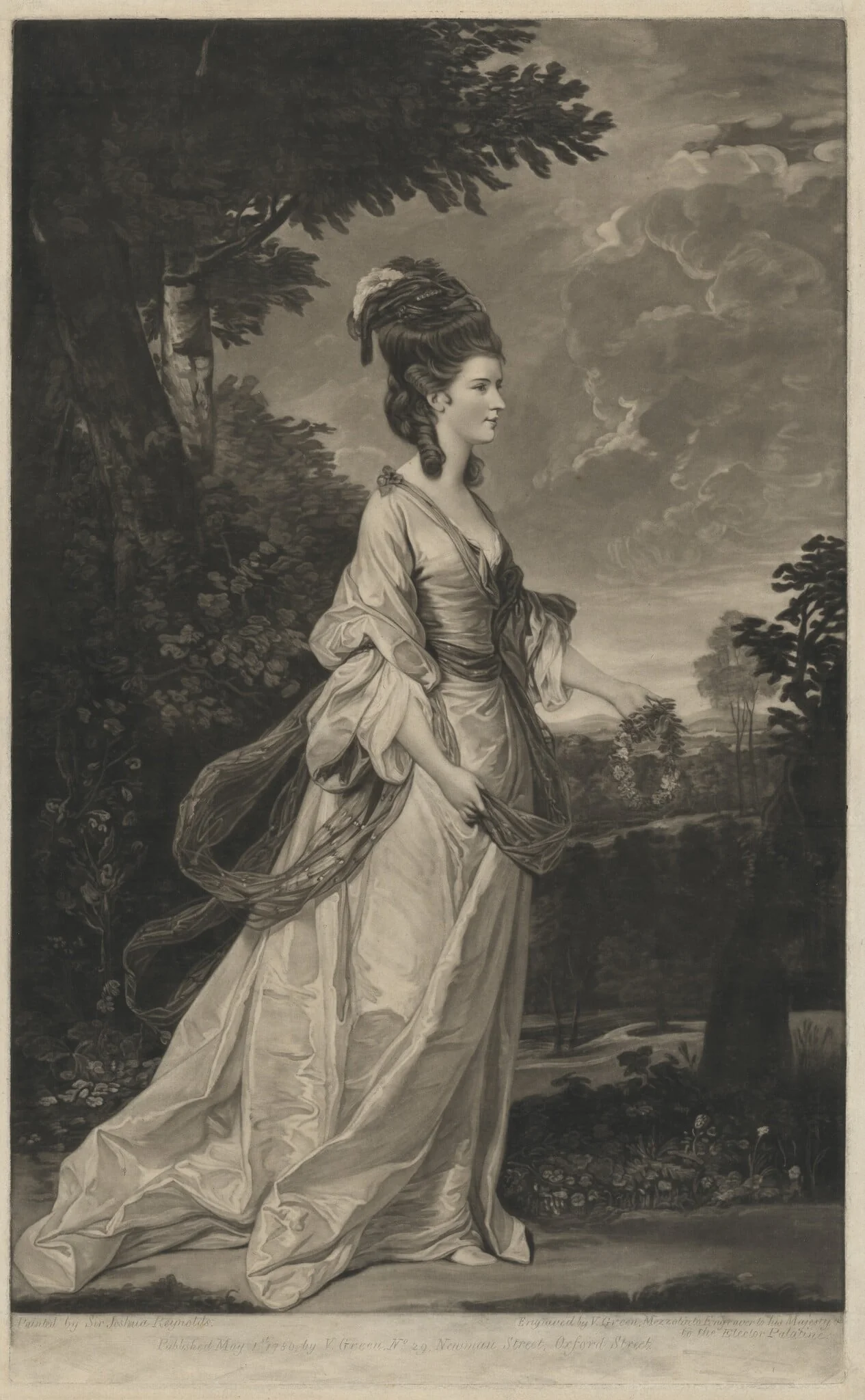 Jane (Fleming), Countess of Harrington, detail