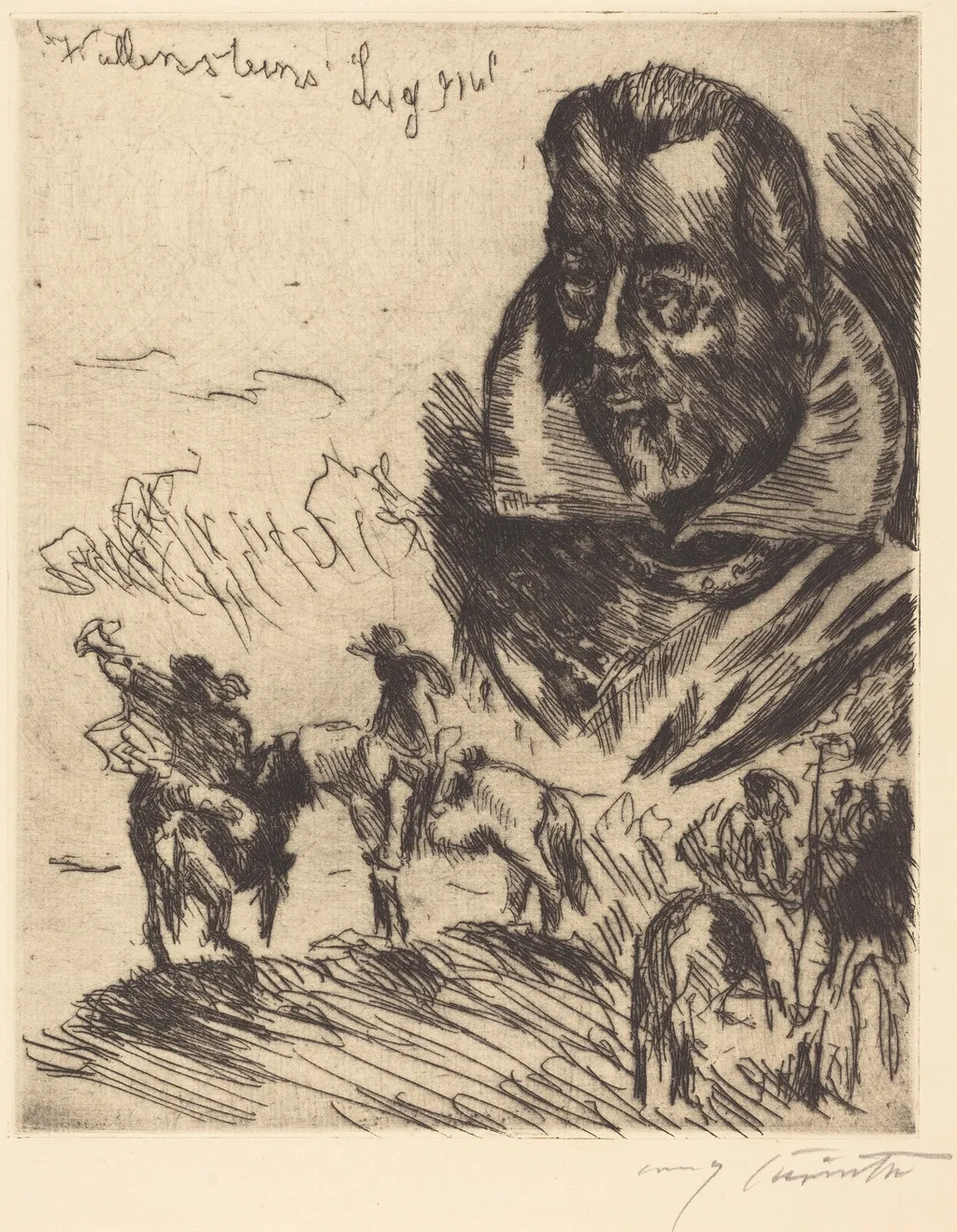 Titelbild (Title Page), by Lovis Corinth, ink, 1923