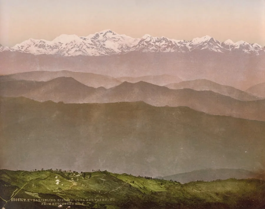 Darjeeling. Kinchinjunga and the Snows from Kutcherry Hill, detail