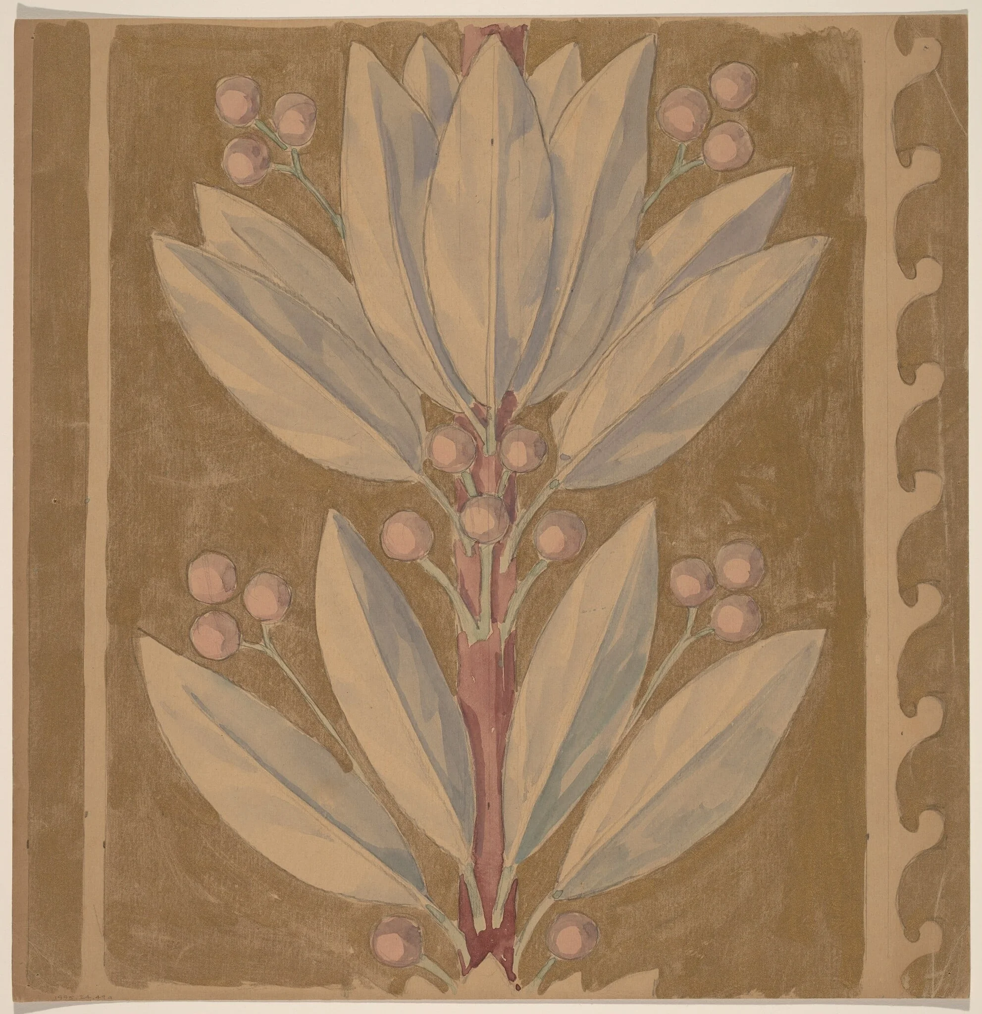 Study for a Border Design [recto], detail