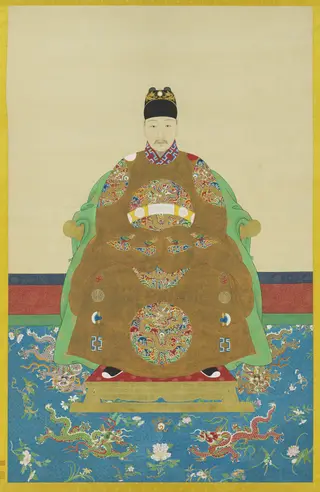 明光宗坐像　軸