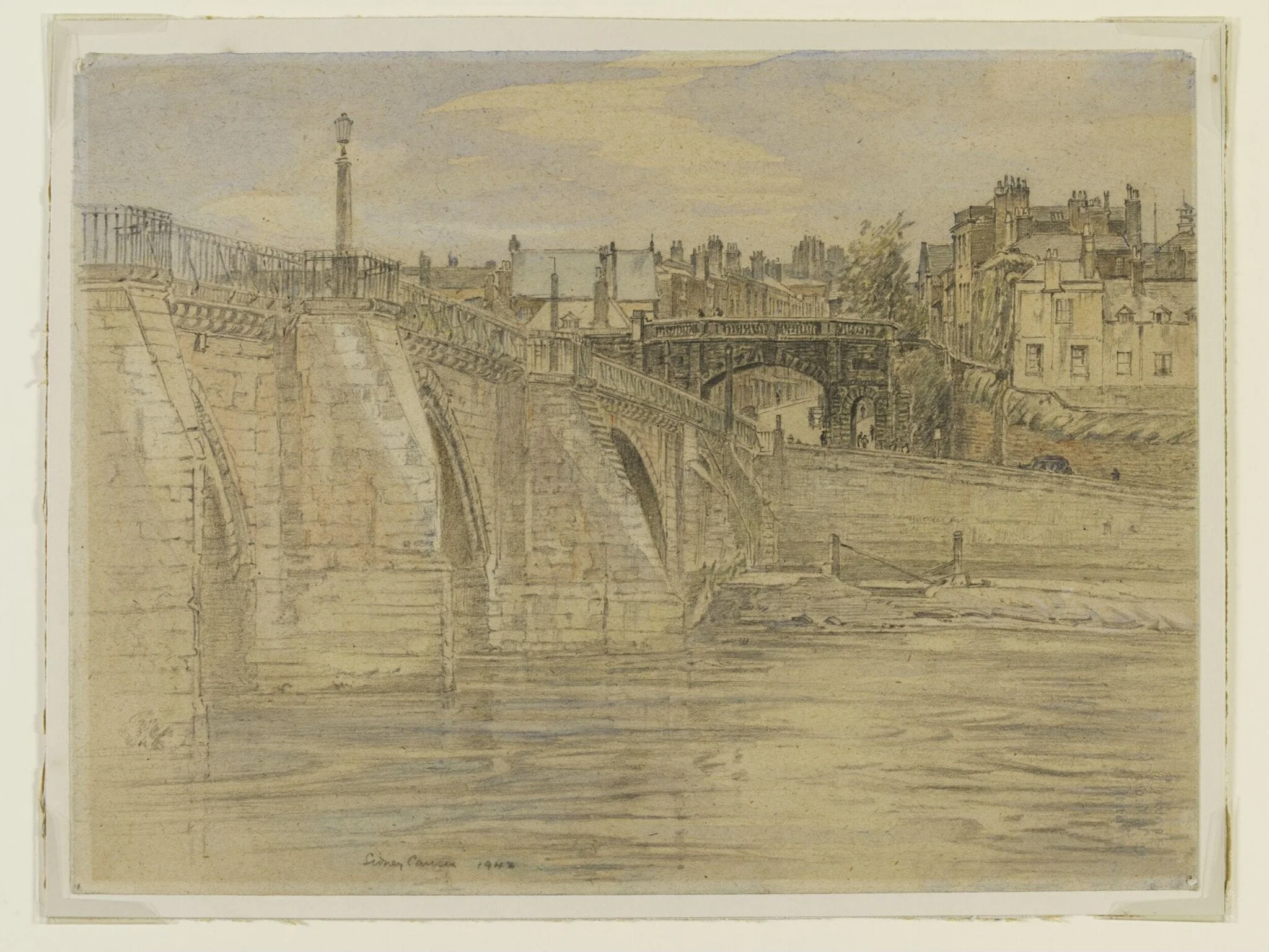 South Bridge Gate and Old Dee Bridge, Chester, detail