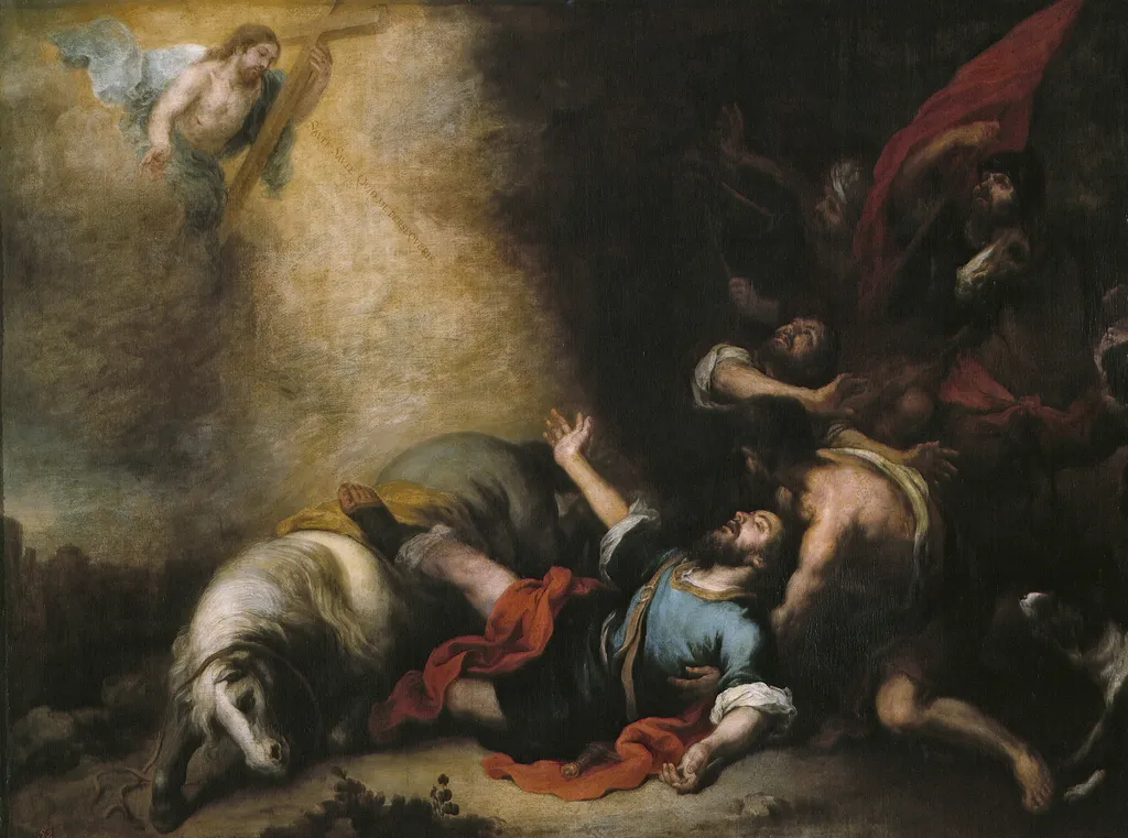 Conversion of Saint Paul, by Bartolomé Esteban Murillo, oil, 1675
