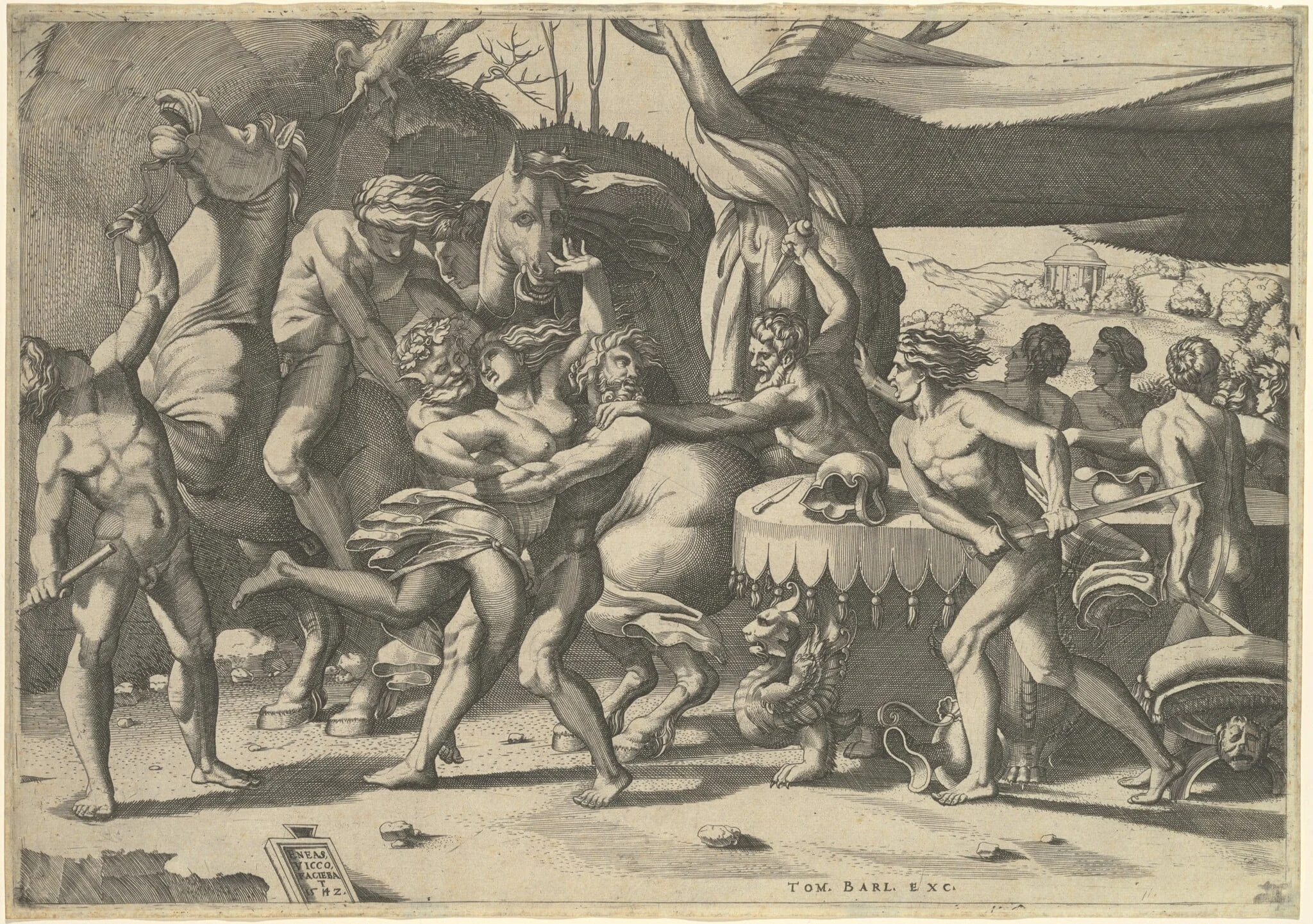 Battle of the Lapiths and Centaurs, detail
