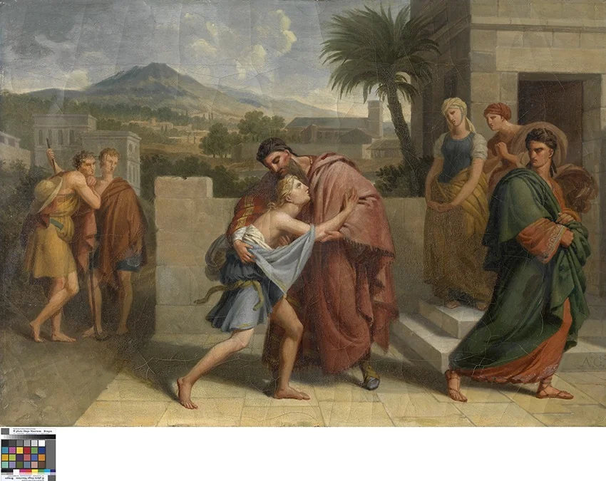 De thuiskomst van de verloren zoon, detail