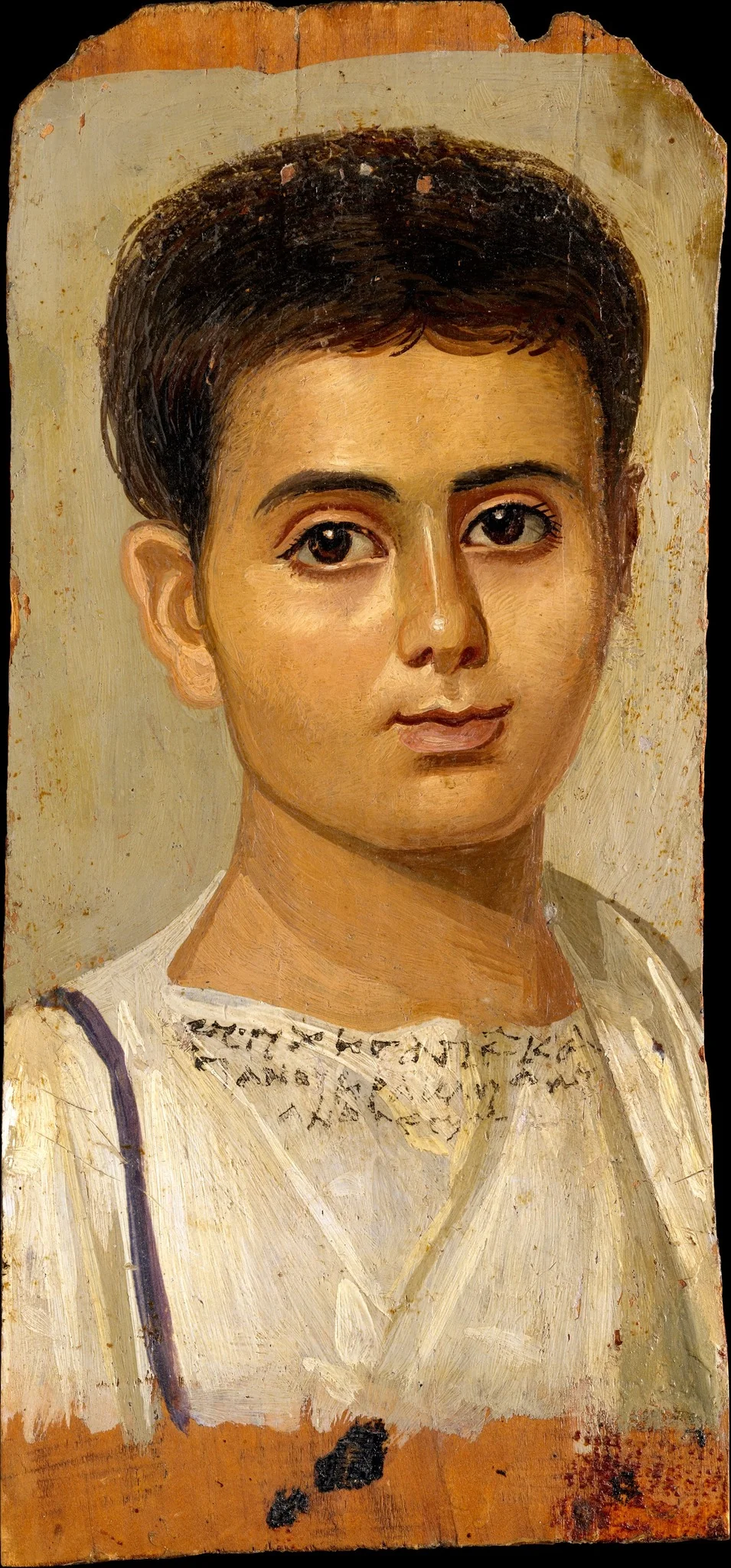 Portrait of the Boy Eutyches, detail