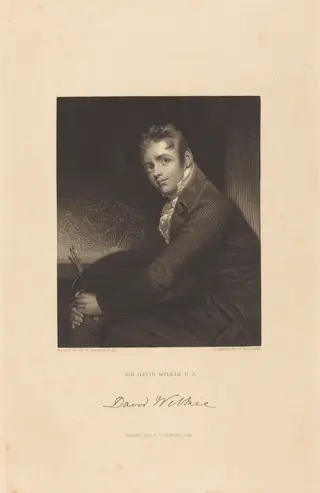 Sir David Wilkie, R.A., by John Henry Robinson, ink, 1846