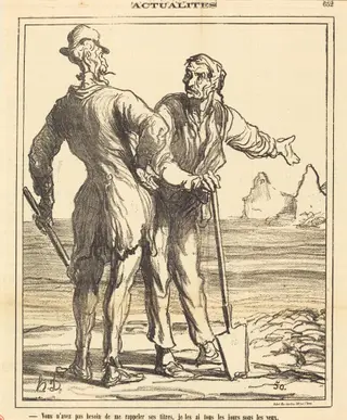Vous n'avez pas besoin de me rappeler ses titres..., by Honoré Daumier, 1871
