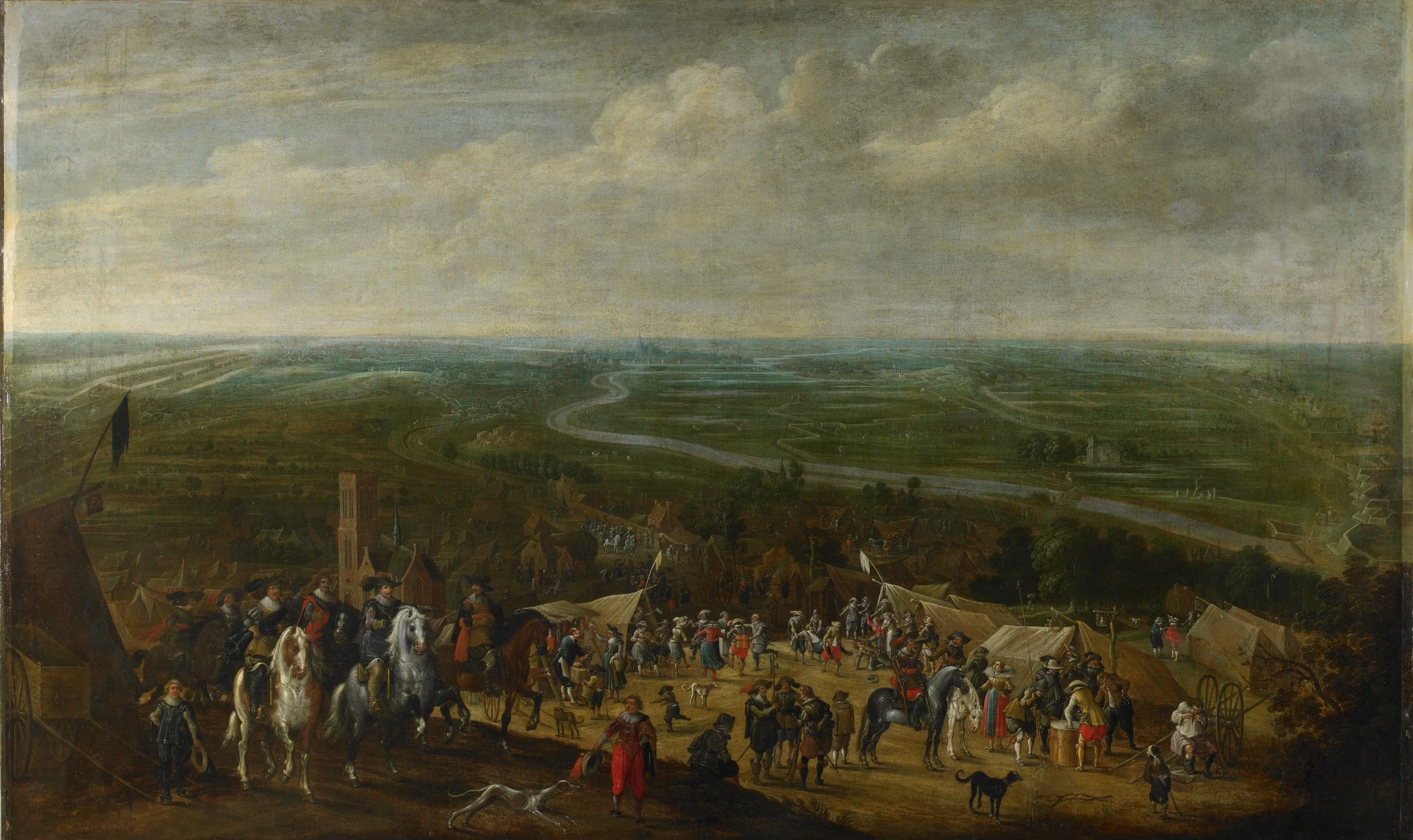 Prince Frederik Hendrik at the siege of 's-Hertogenbosch, 1629, detail