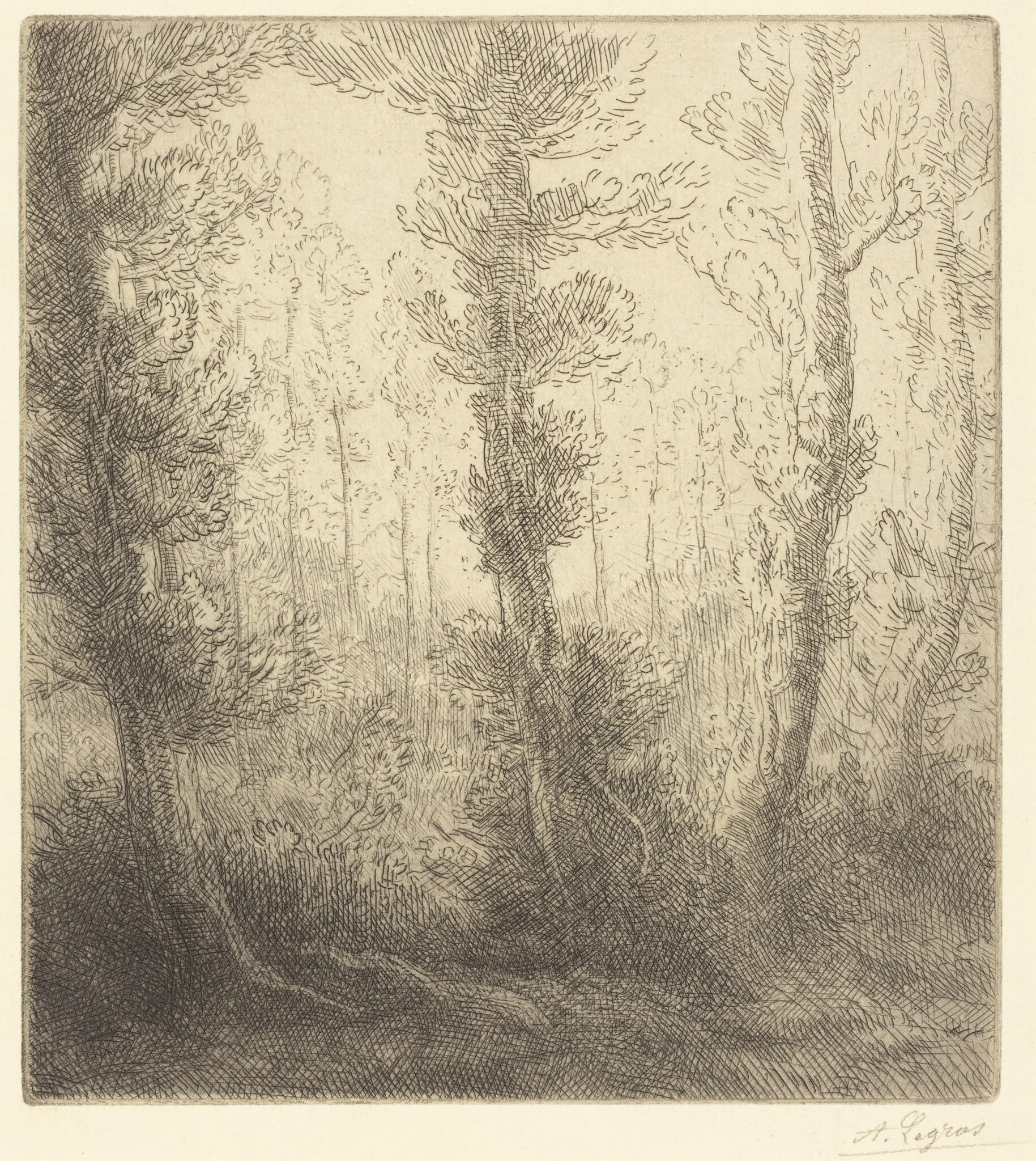 Small Lake (Le petit lac), detail