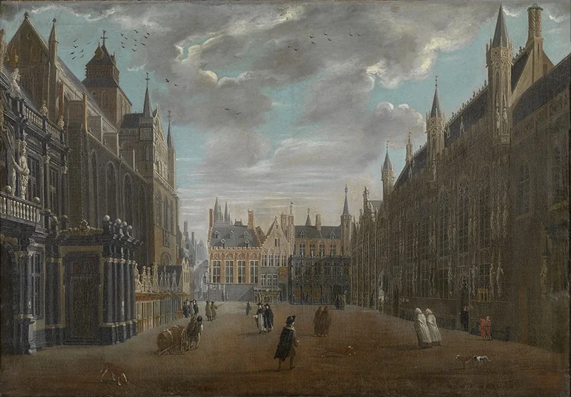The Burg in Bruges, detail