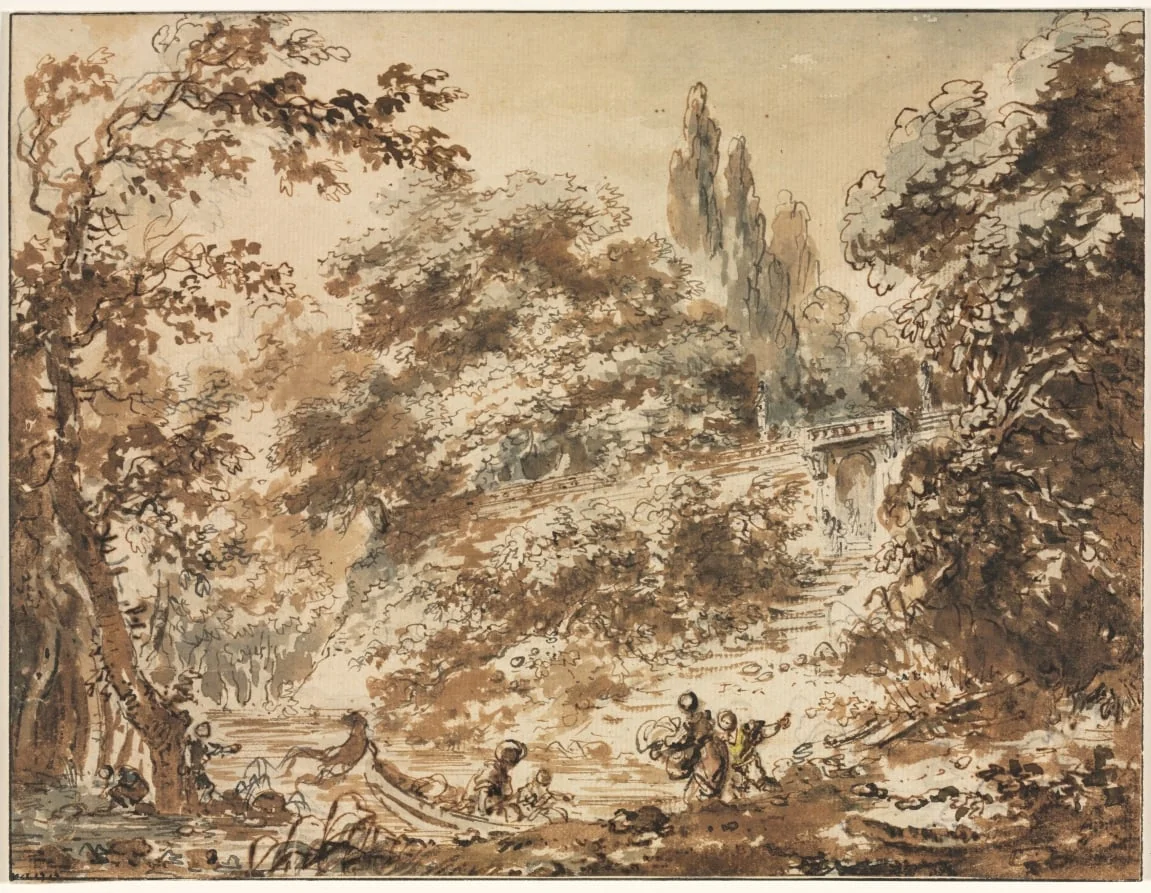 Scene in a Park, detail