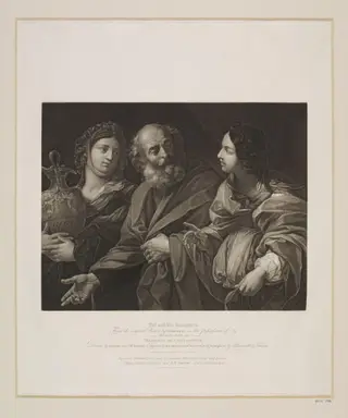 Lot and his Daughters, by Luigi Schiavonetti