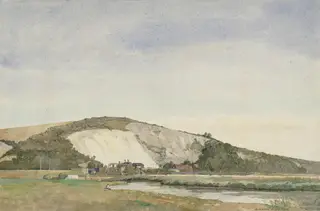 Pepper's Quarry, Amberley, by Derwent Wood, watercolor, 1923