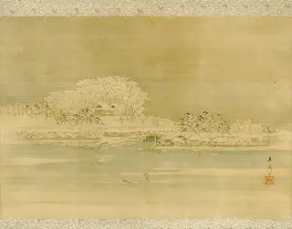 Matsuchiyama on the Sumida River, by Utagawa Hiroshige, unspecified, 1849