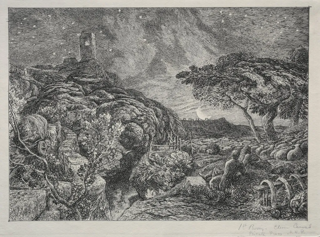 The Lonely Tower, by Samuel Palmer, 1879