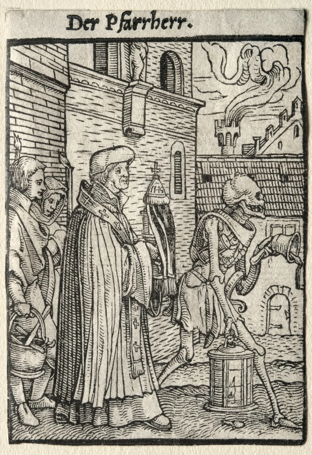 Dance of Death:  The Pastor, by Hans Holbein the Younger, 1526