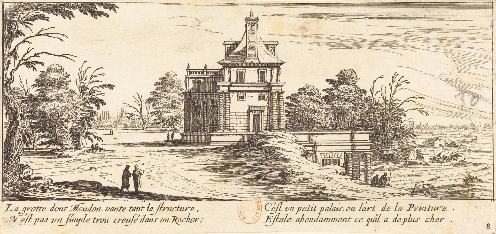 Le Grotte de Meudon, detail