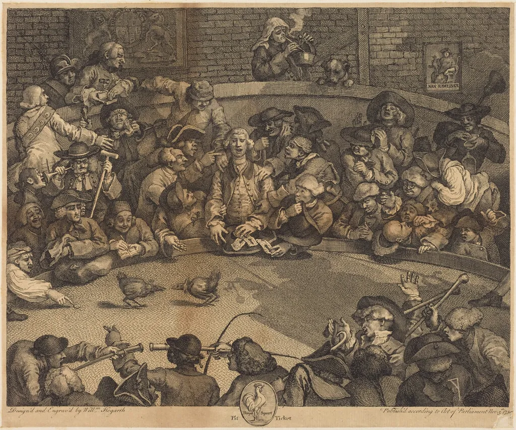 The Cockpit, by William Hogarth, ink, 1759