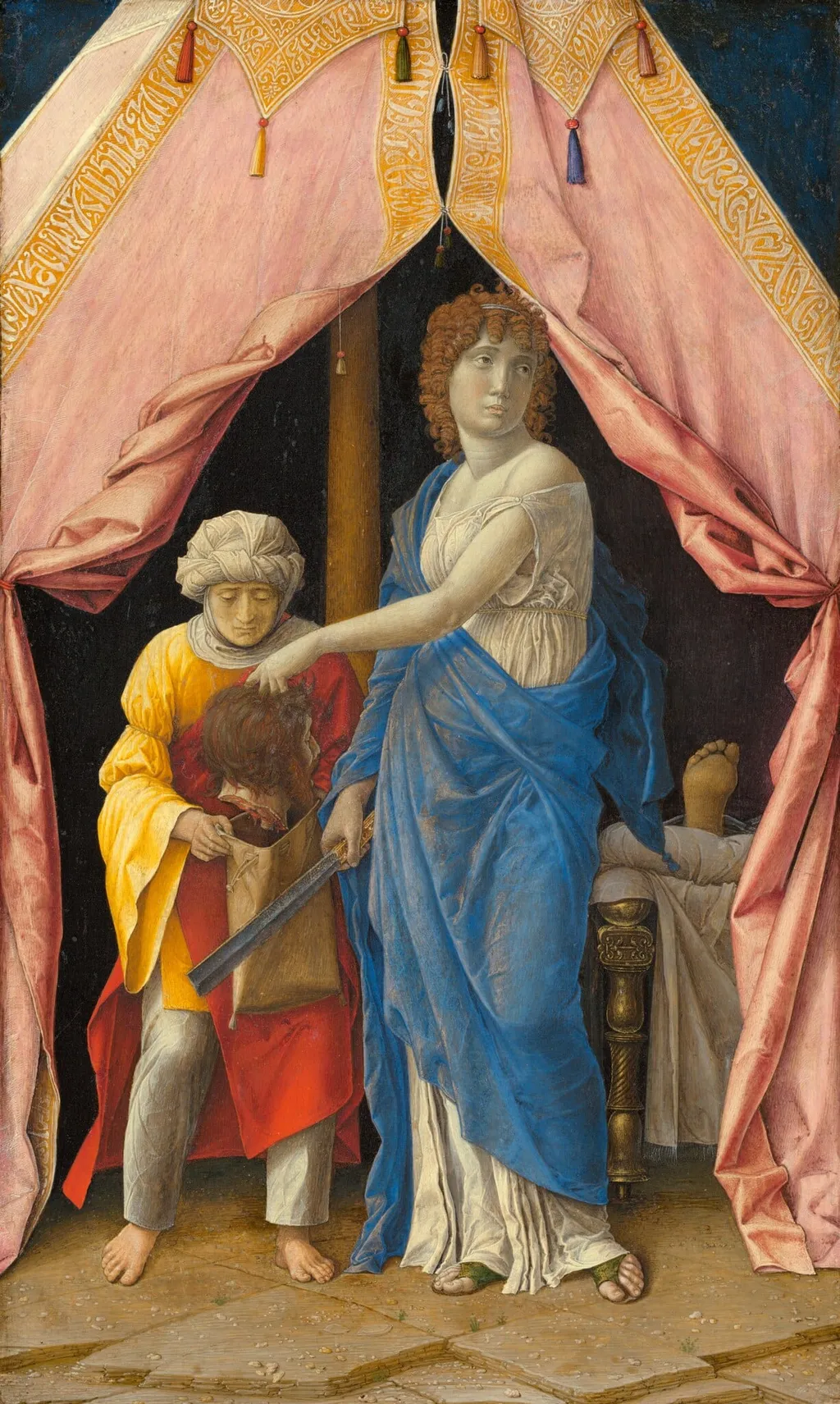 Judith with the Head of Holofernes, by Andrea Mantegna, oil, 1498