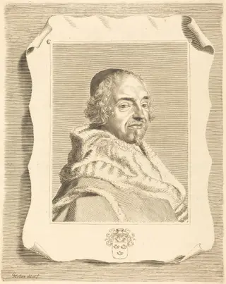 François-Théodore de Nesmond, by Claude Mellan, ink, 1643
