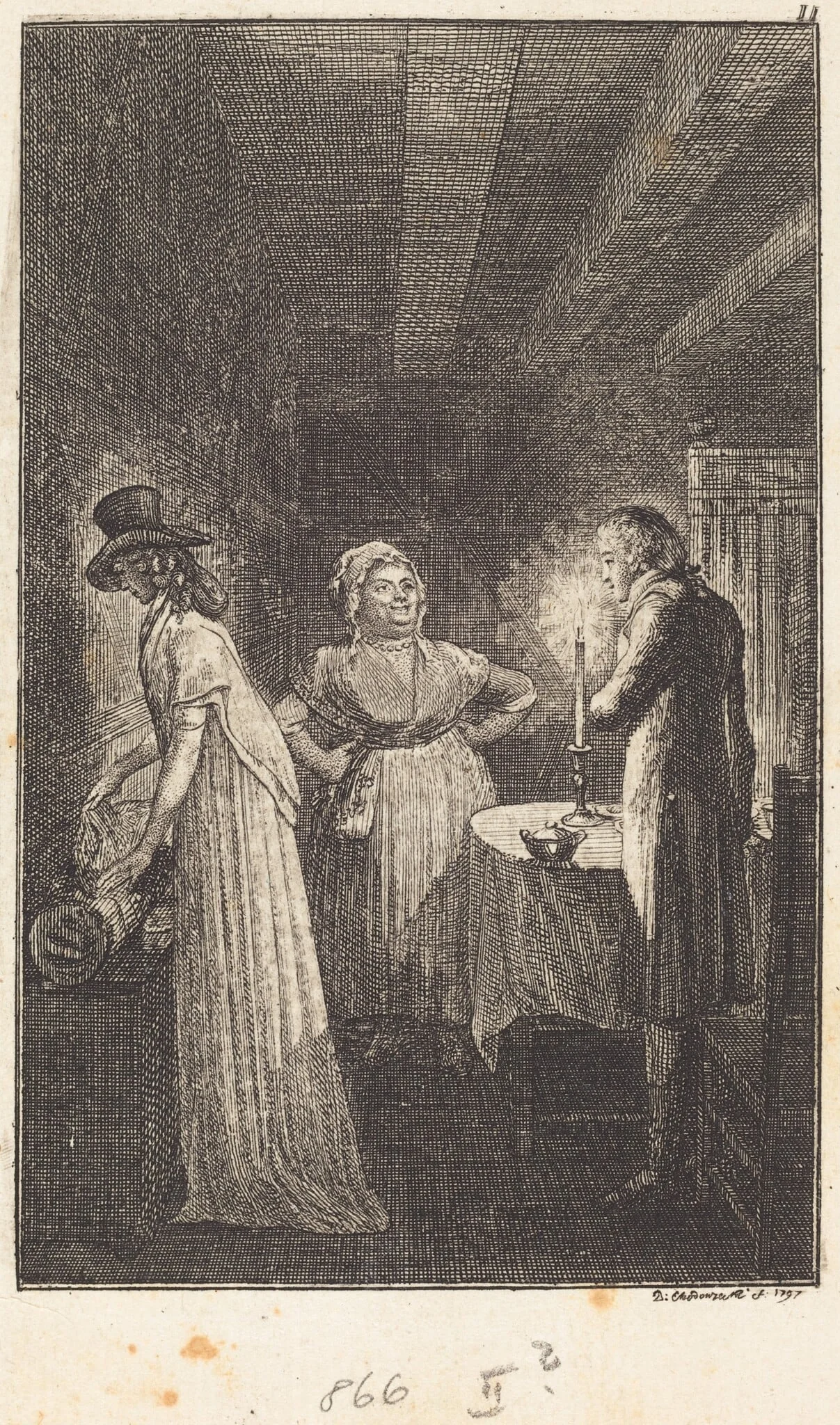 The Voyage to Paris, detail