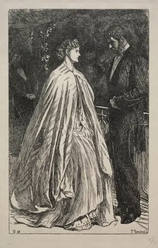 Two to One on the Major, by George Louis Palmella Busson Du Maurier, 1866