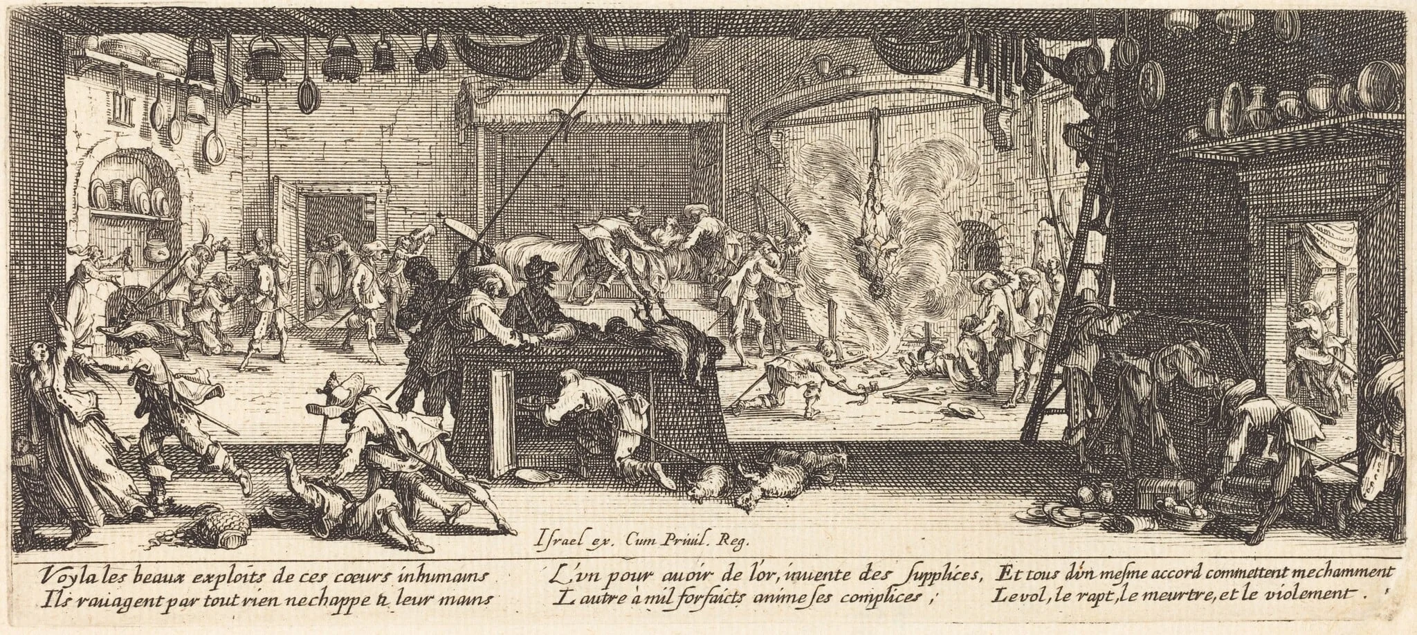Plundering a Large Farmhouse, detail