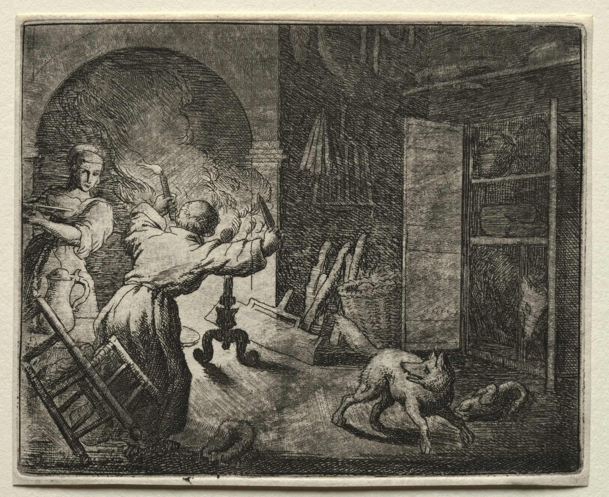 Reynard the Fox: Reynard Steals a Capon, detail