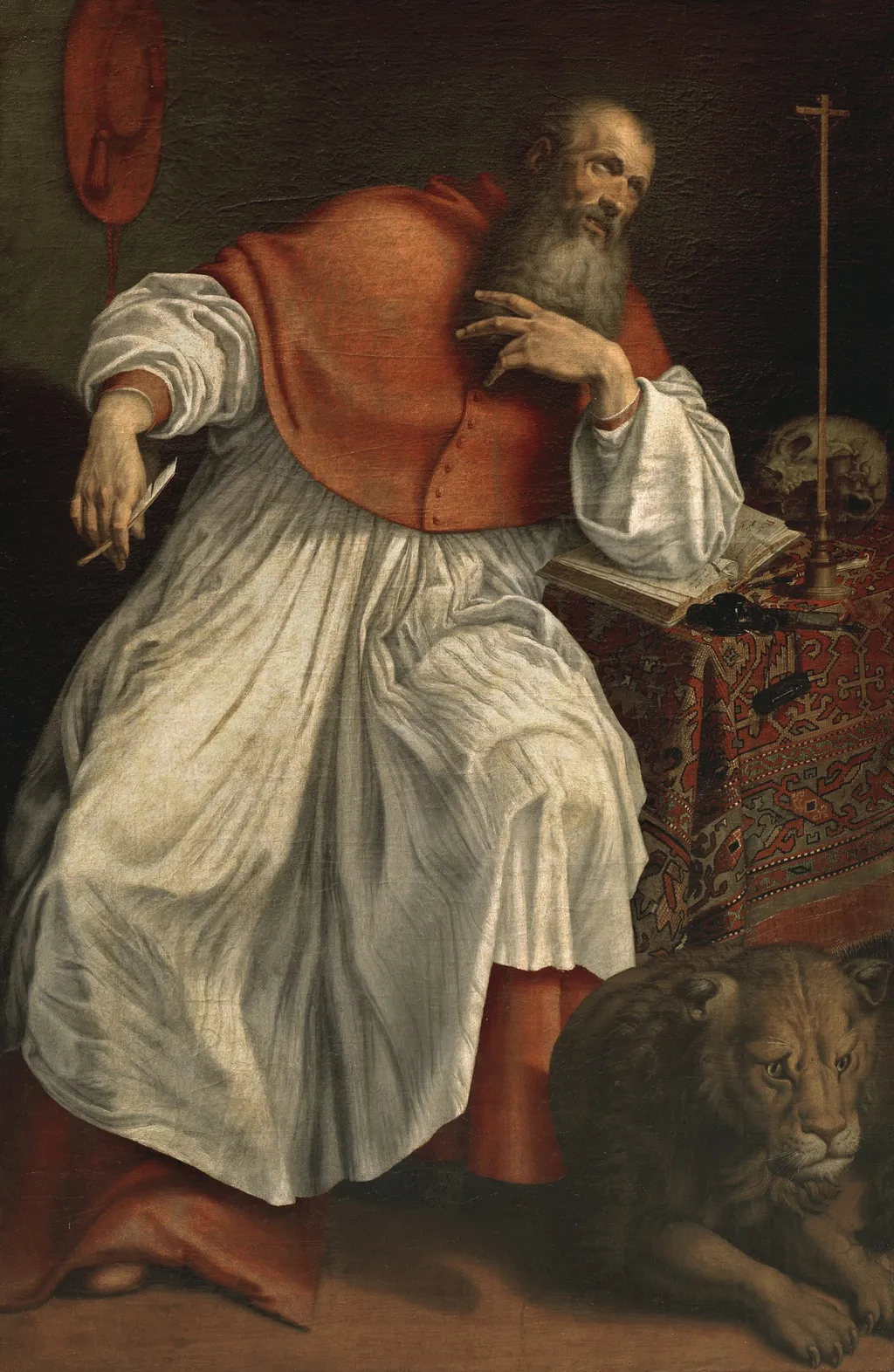 Saint Jerome, by Antonio Campi, unspecified, 1566