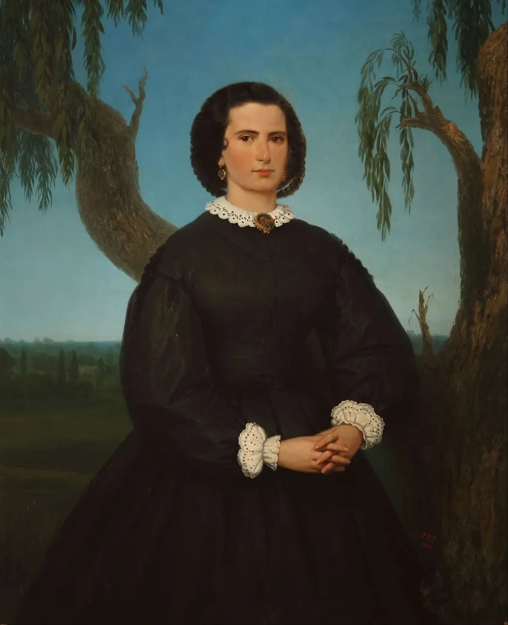 Retrato de Doña Josefa Sáenz Valiente, by Prilidiano Pueyrredón, oil, 1866
