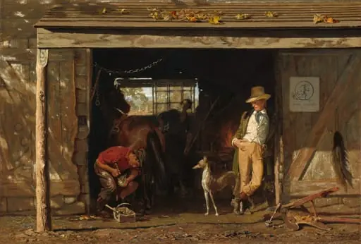 Leisure and Labor, by Frank Blackwell Mayer, oil, 1858