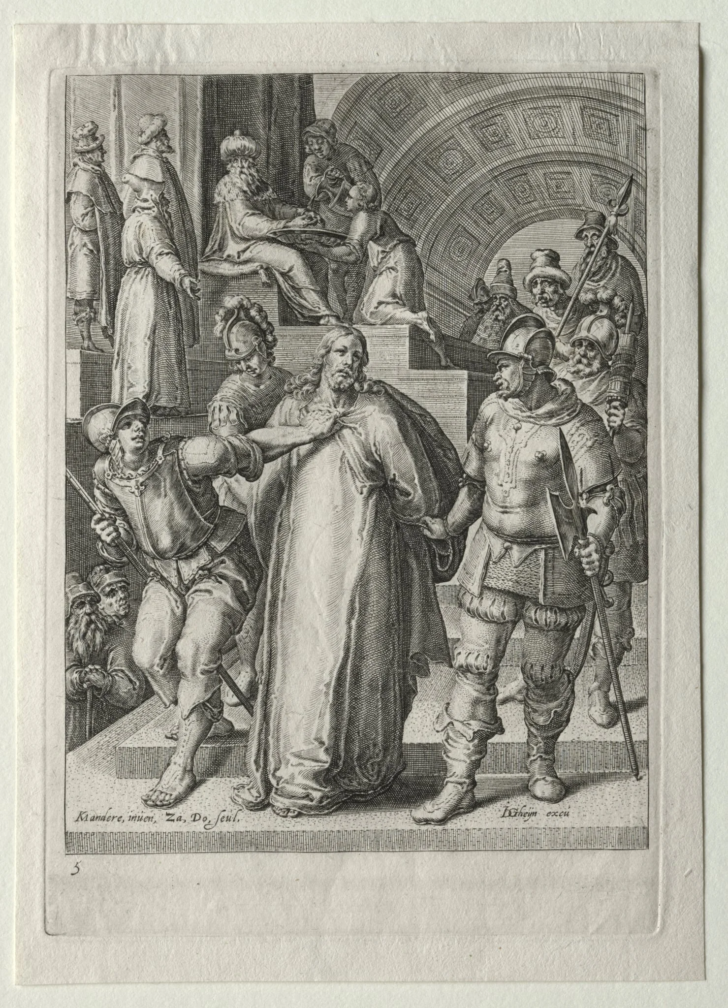 Passion Set: Christ before Pilate, detail