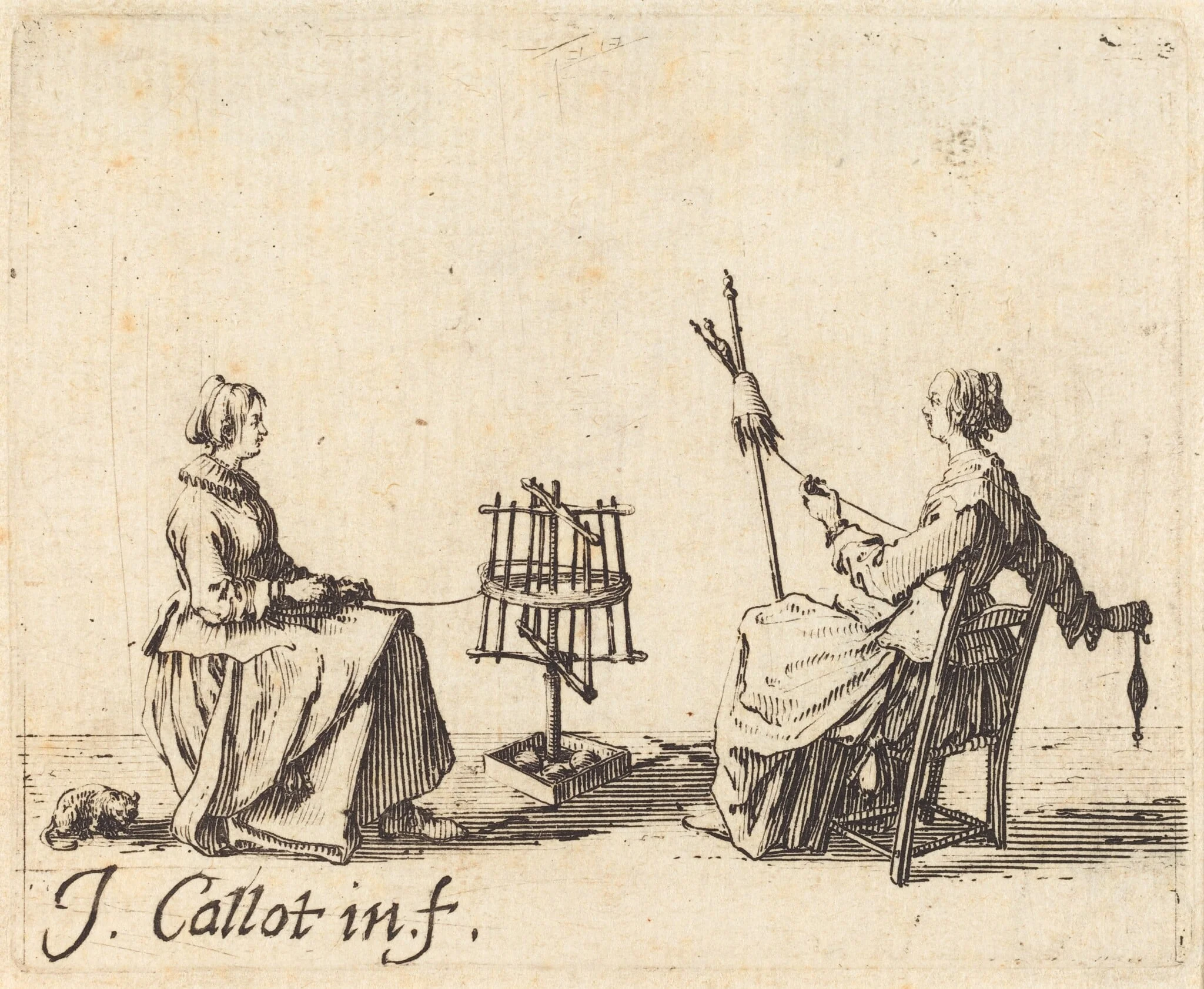 The Winder and the Spinner, detail